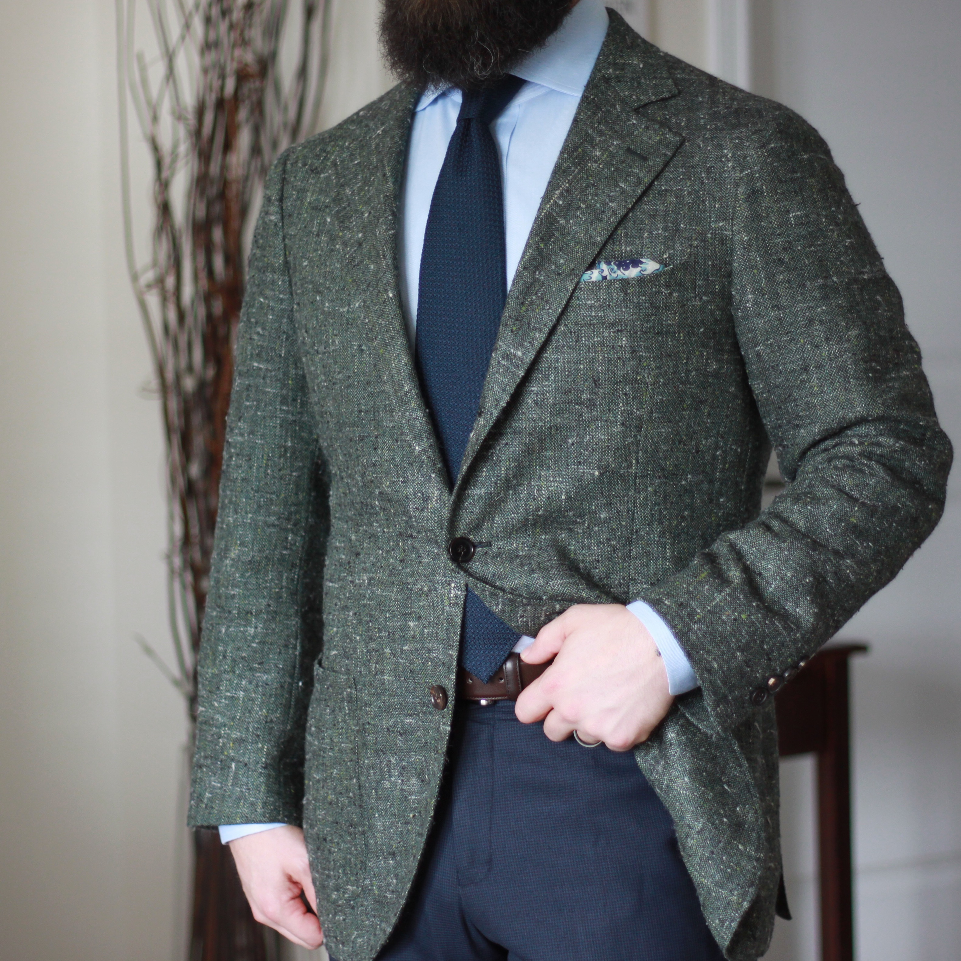 green slub, e thomas, spier mackay, odd jacket, sport coat, kent wang, grenadine, great wave