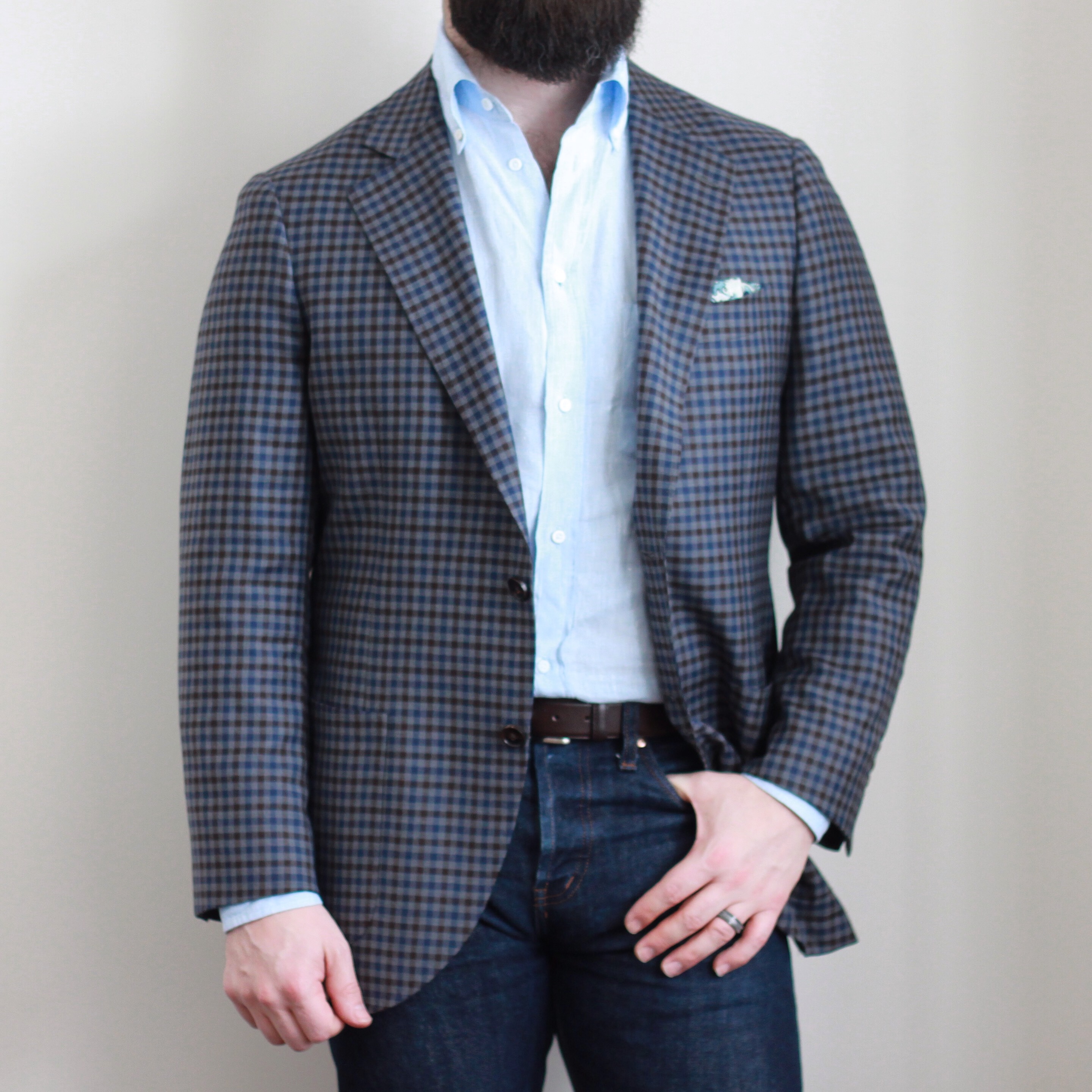 sport coat with jeans