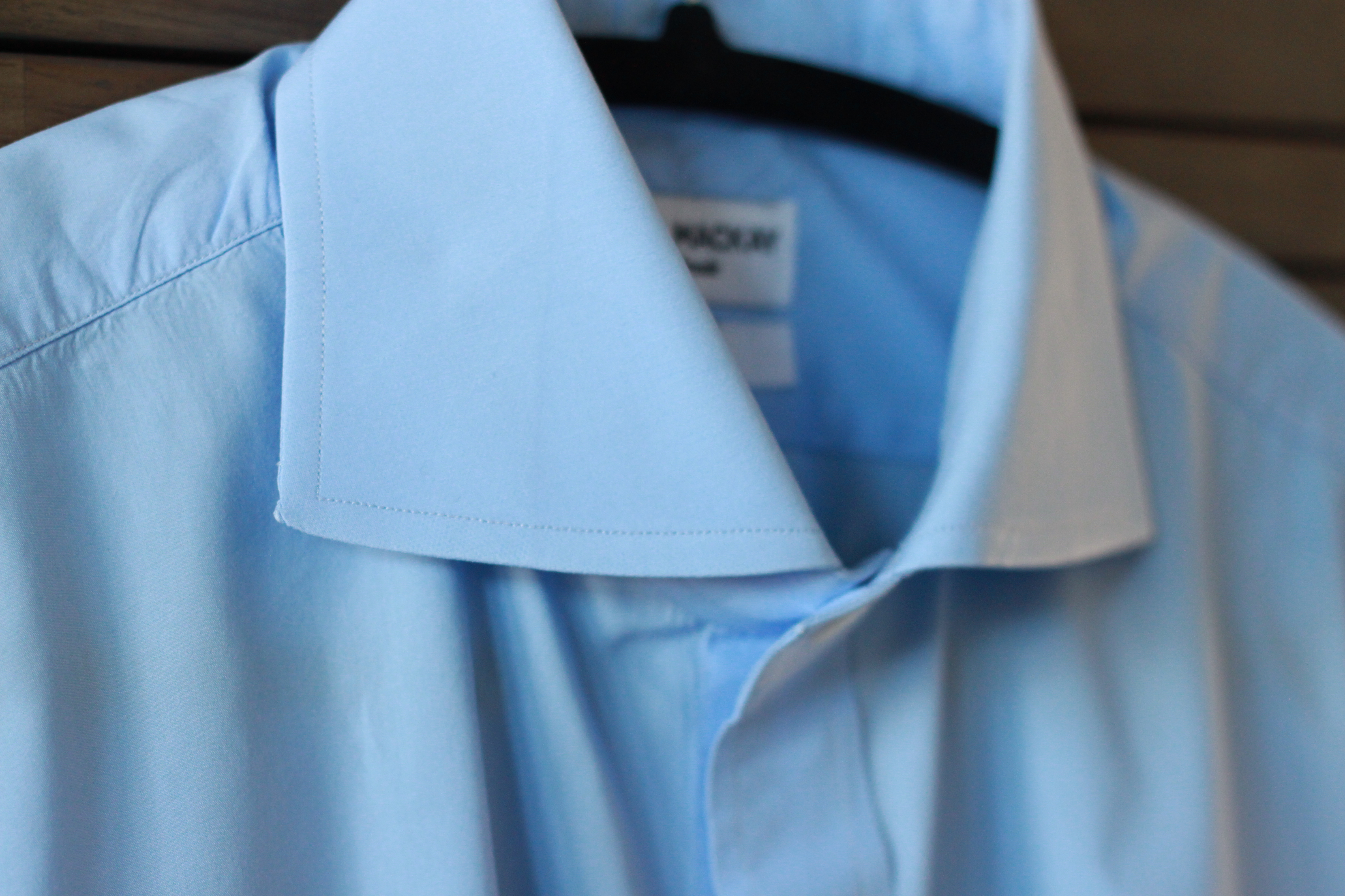 sharp blue poplin, dress shirt, dress shirt collection, spread collar