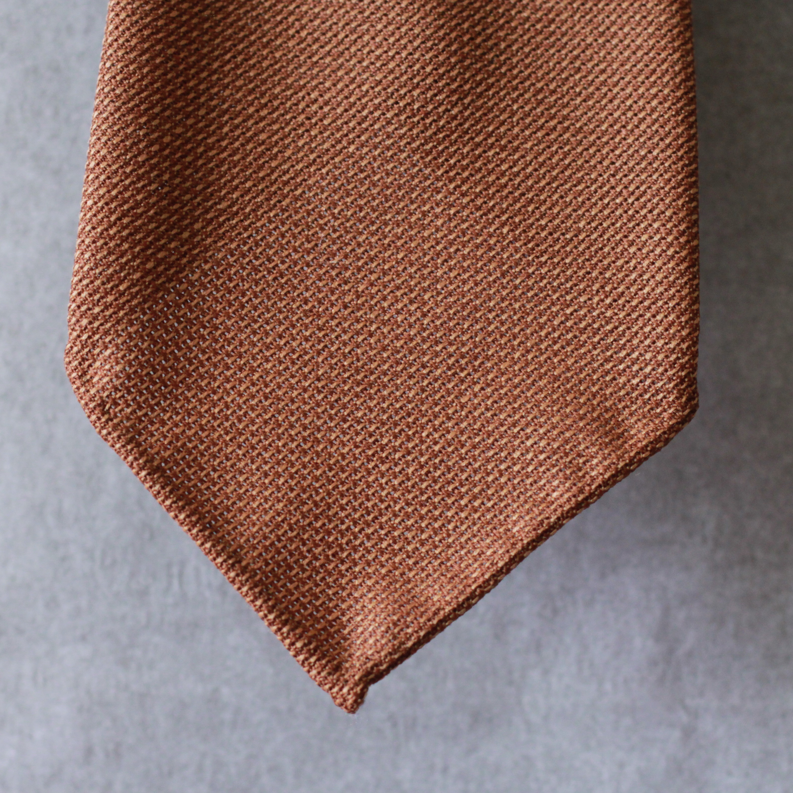 tie, hopsack, granola, vanda fine clothing, custom tie