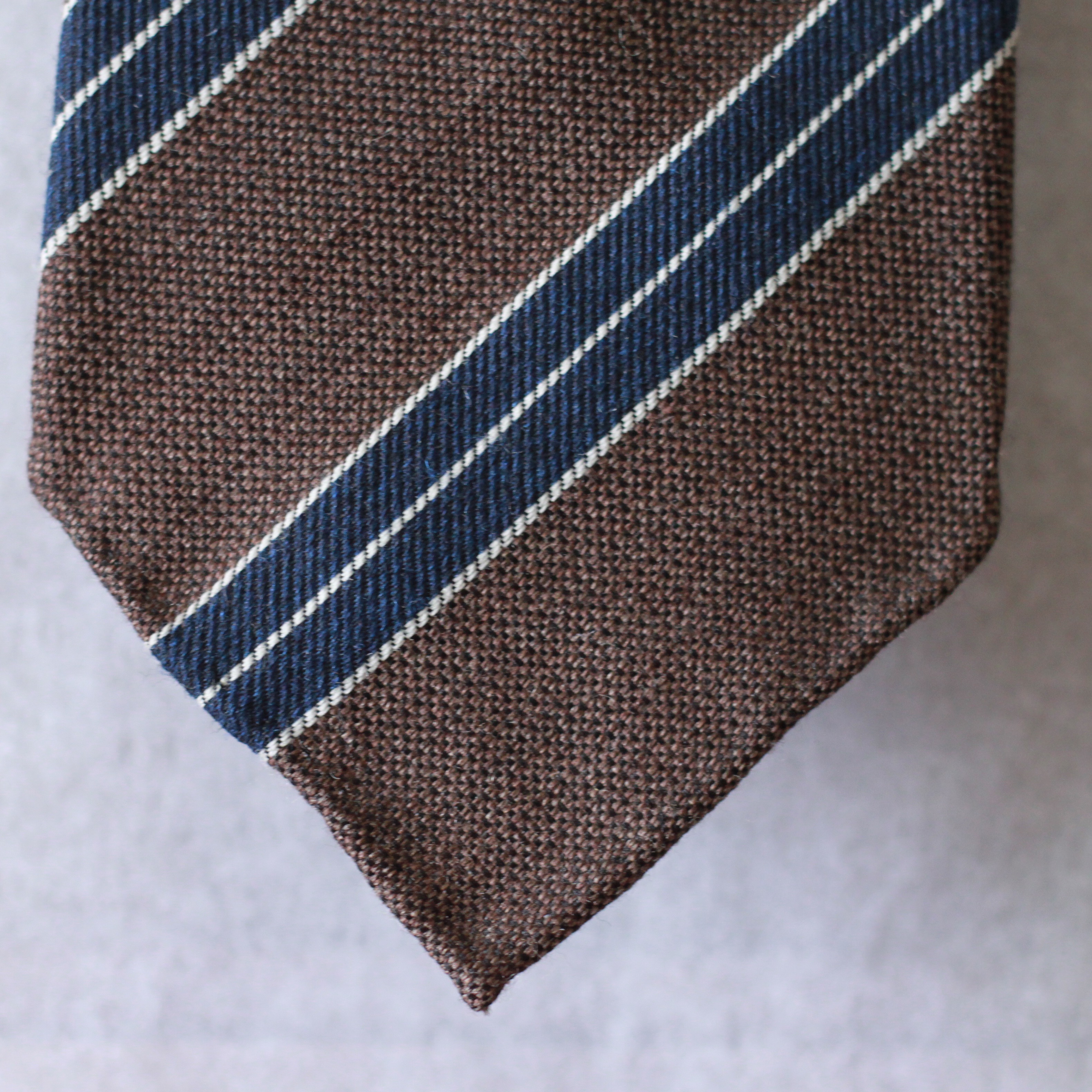 wool tie, custom tie, vanda fine clothing, stripes