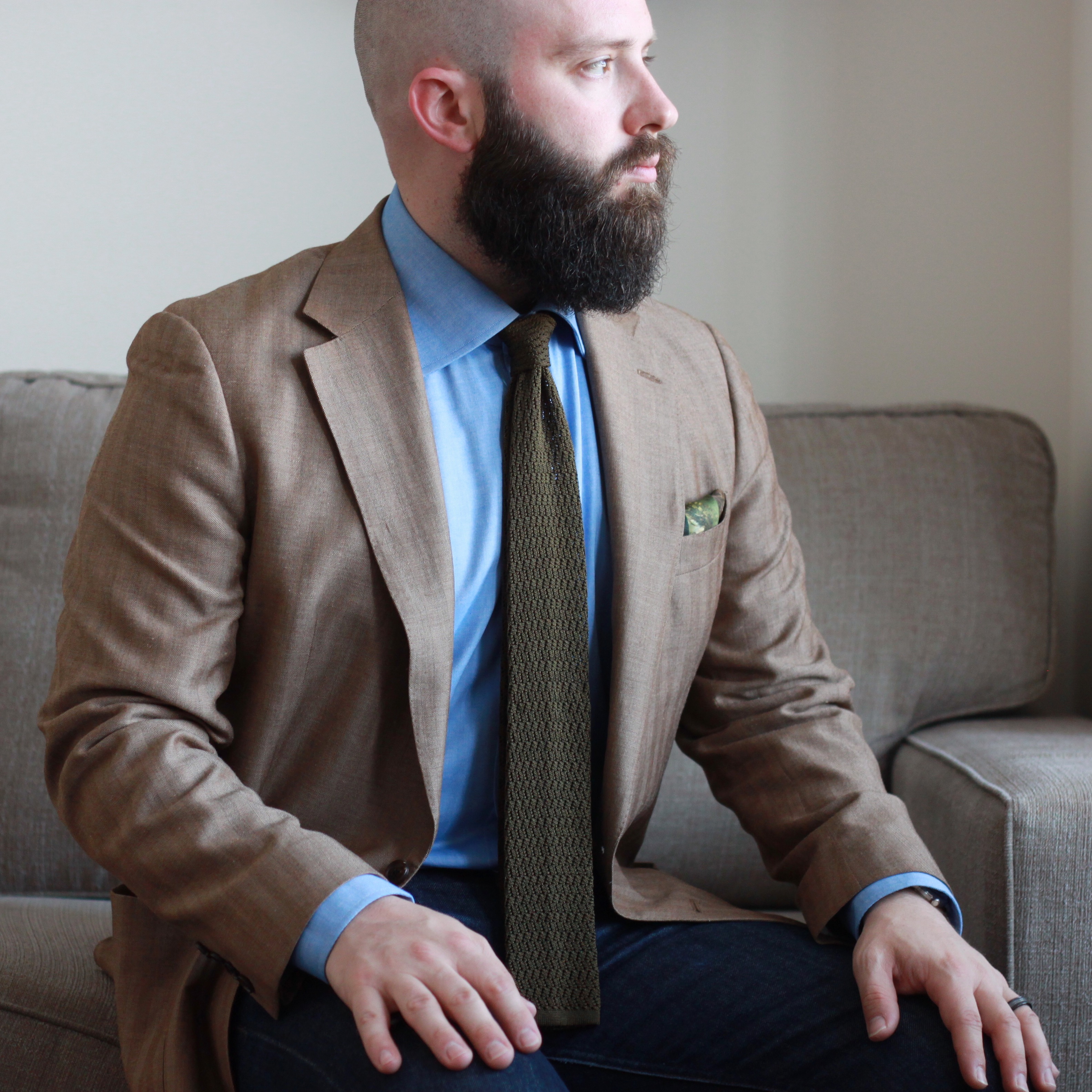 Sport coat with clearance tie