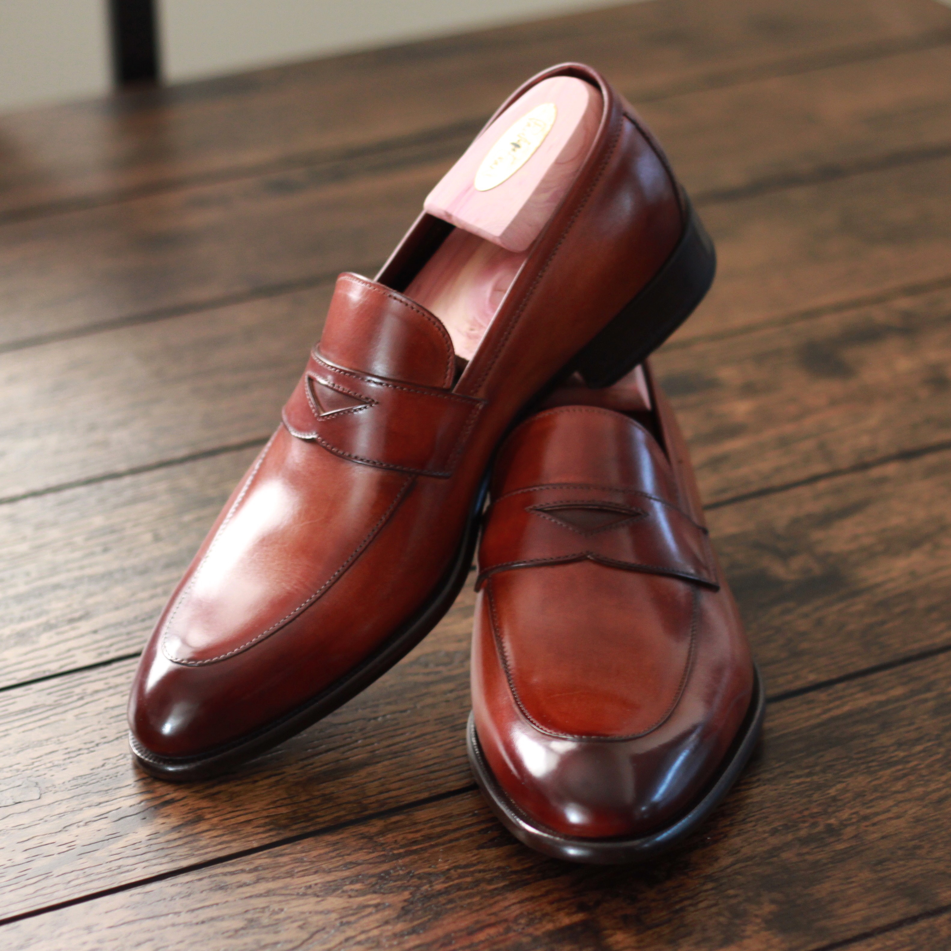 loafers, paul evans ny, reviewed, havana brown, leather