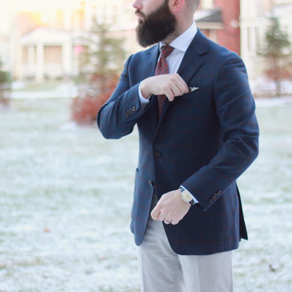 cavour, kent wang, spier & mackay, sport coat, wool tie, pocket square, flannel trousers, what i wore, after the suit