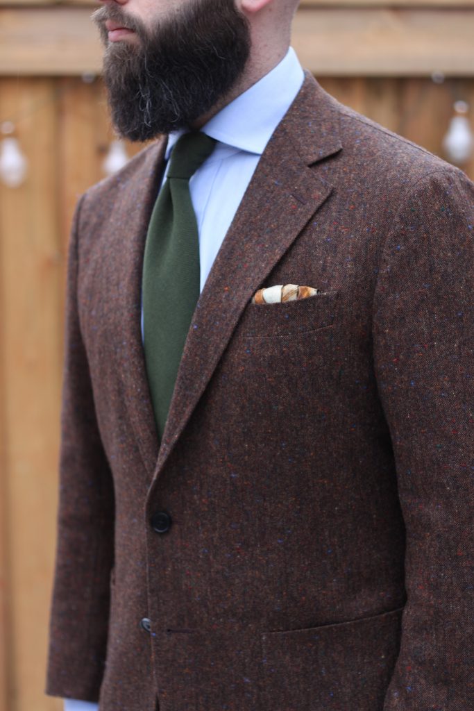 donegal, tweed, sport coat, pocket square, spier & mackay, suit surmersur, luxeswap, after the suit
