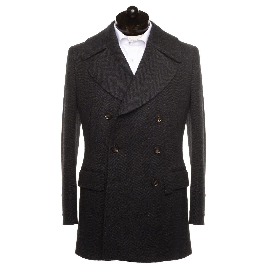 peacoat, spier and mackay, zanieri, outerwear, herringbone