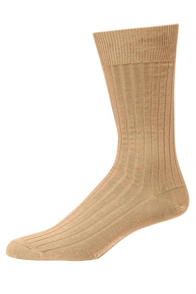 khaki, tan, mid calf socks, boardroom socks, pima cotton